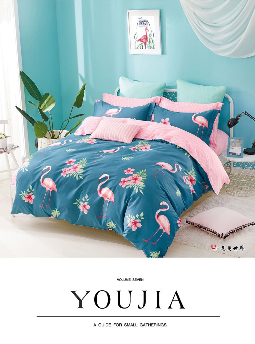 Pure cotton four-piece air conditioning quilt, summer cooling quilt, three-piece and six-piece sets, direct sales and wholesale from European, American and Russian export manufacturers details Picture