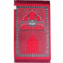 雪尼尔伊斯兰地毯 阿拉伯穆斯林礼拜毯 朝拜毯 穆斯林祷告毯