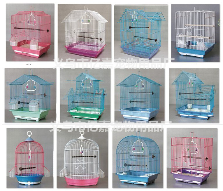 Thickened iron wire birdcages, parrot metal cages for export A302 details Picture