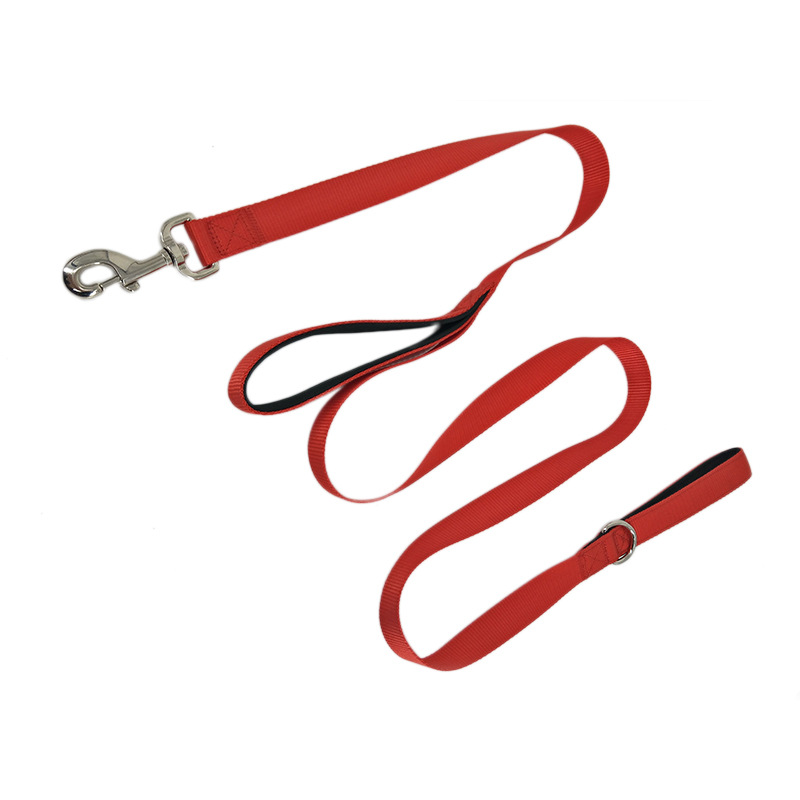 Wholesale of new pet supplies from the manufacturer, including nylon double-handle dog leashes, dog chains, and dog walking leashes Specification image
