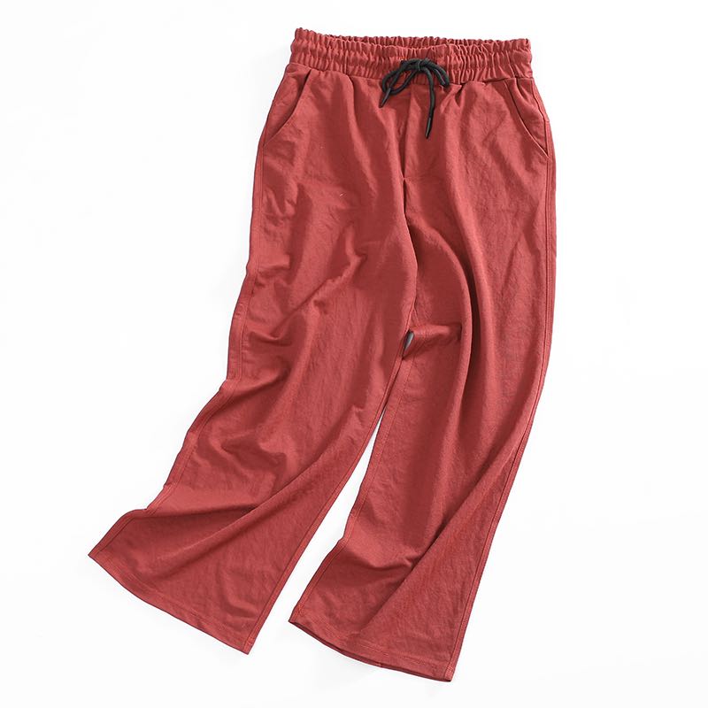 Bubble hemp nylon loose wide leg pants cold pants thumbnail