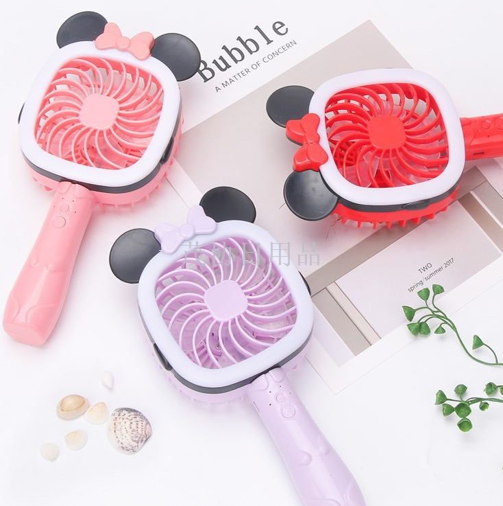 手持小型便携式电池可充电风扇学生宿舍创意桌面迷你风扇TV产品仅供外贸外销