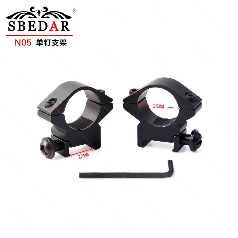 Single-nail low-width bracket, 25 pipe diameter fixture, sight, flashlight, laser fixture details Picture