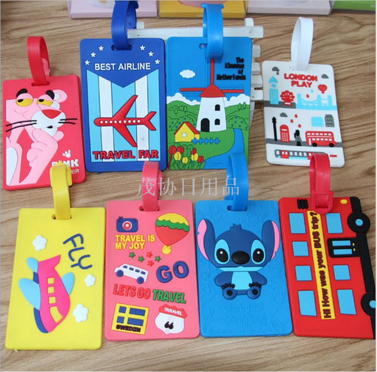 Luggage tags Customized PVC luggage tags Consignment tags customized soft plastic luggage tags