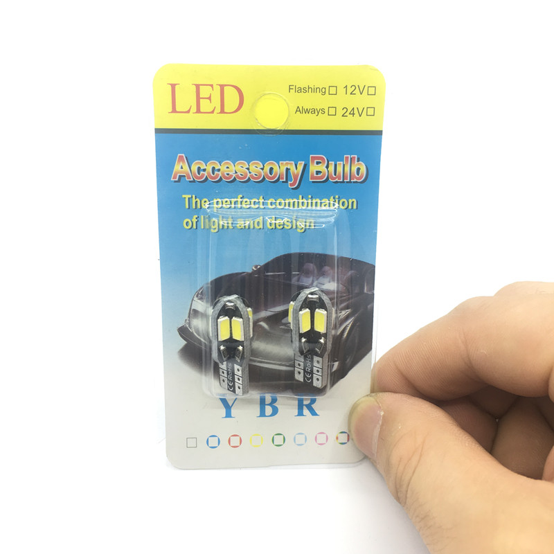 T10 automotive LED width indicator light, ultra-bright driving light, reading light, 12V light, license plate light, decorative light, ambient light installation details Picture