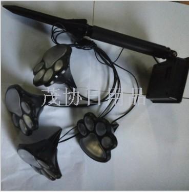 4LED solar garden landscape light Outdoor animal paw print