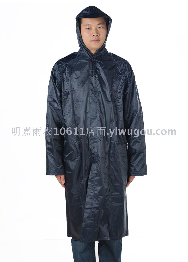 Factory wholesale one-piece set raincoats, waterproof thickened water-repellent fabric raincoats, men's raincoats, slimming and fashionable details Picture