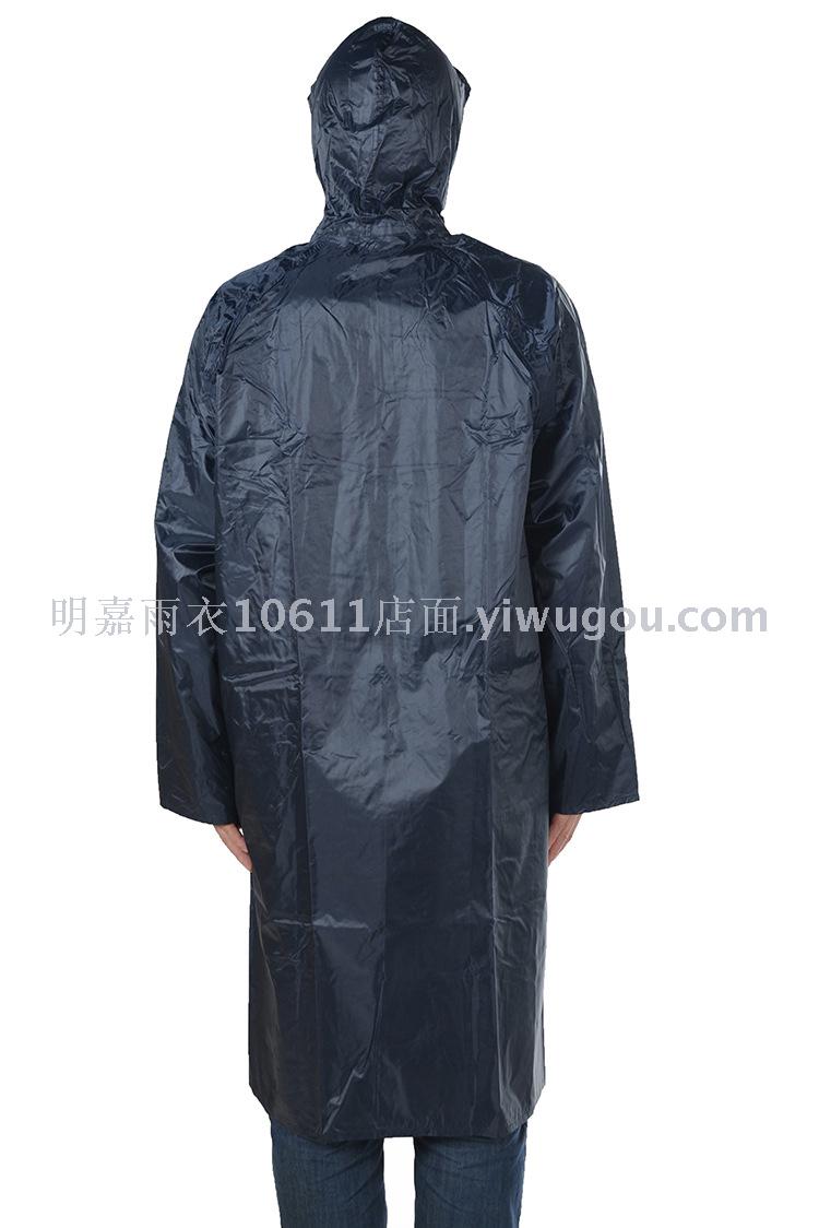 Factory wholesale one-piece set raincoats, waterproof thickened water-repellent fabric raincoats, men's raincoats, slimming and fashionable Specification image