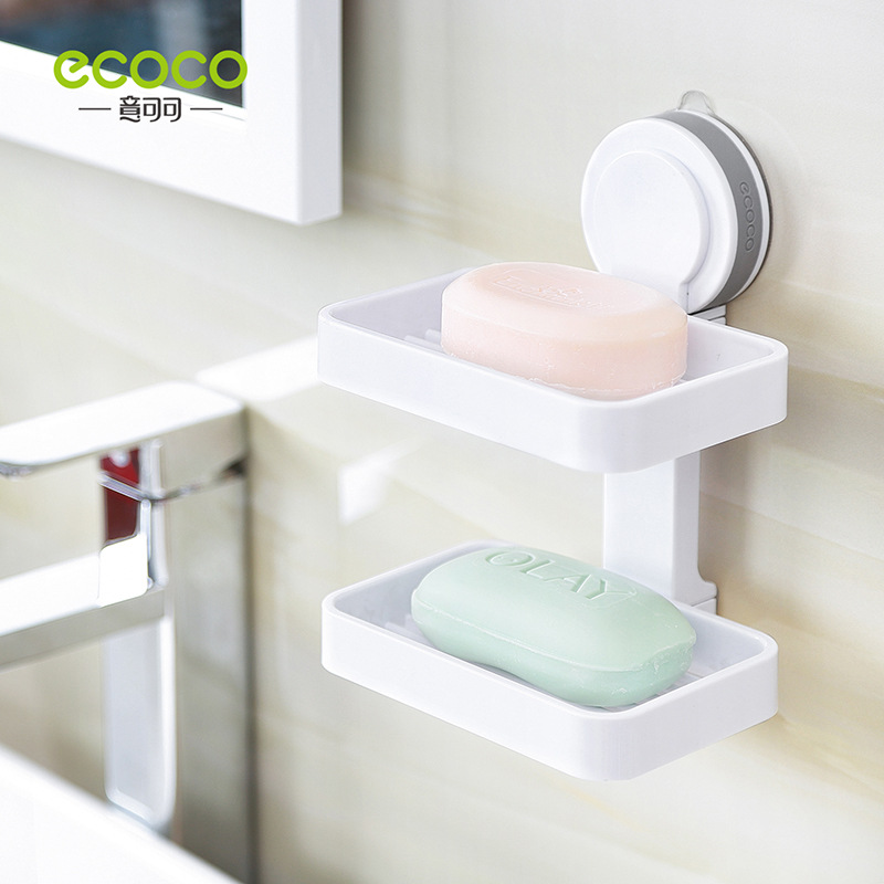 [Double layer] Super Magic Dish soap holder Strong suction cup soap holder seamless nail free rough surface application