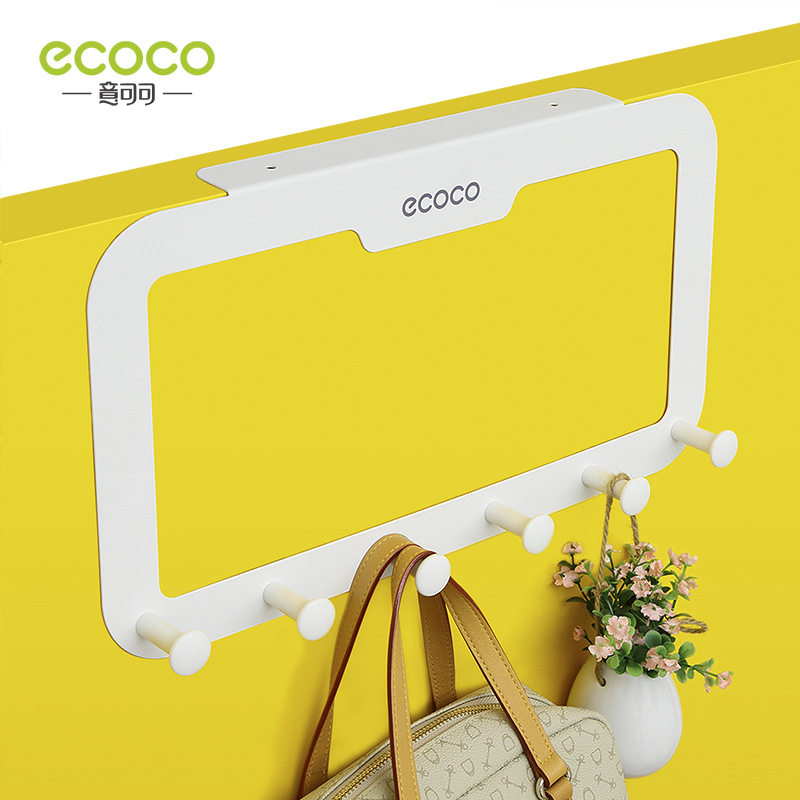 Creative simplicity behind the door hook seamless nail free coat hanger hanger coat hook door back hook six hook thumbnail