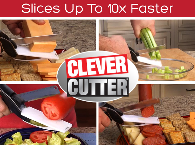 TS clever cutte 蔬菜剪刀 便携式多功能食物剪刀 厨房工具图