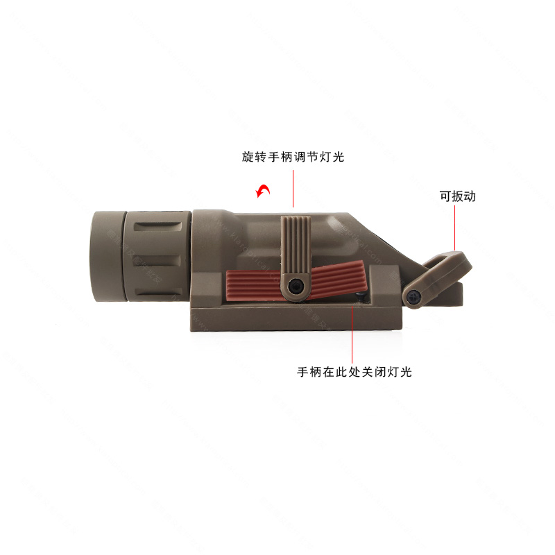 Colgante LED luz brillante táctica arena color linterna bajo la mira Specification image