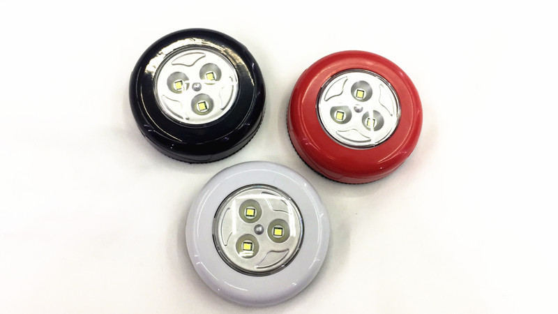 3LED high-brightness tap light, press-type wardrobe and kitchen light, cabinet corridor light, night wake-up head milk feeding light