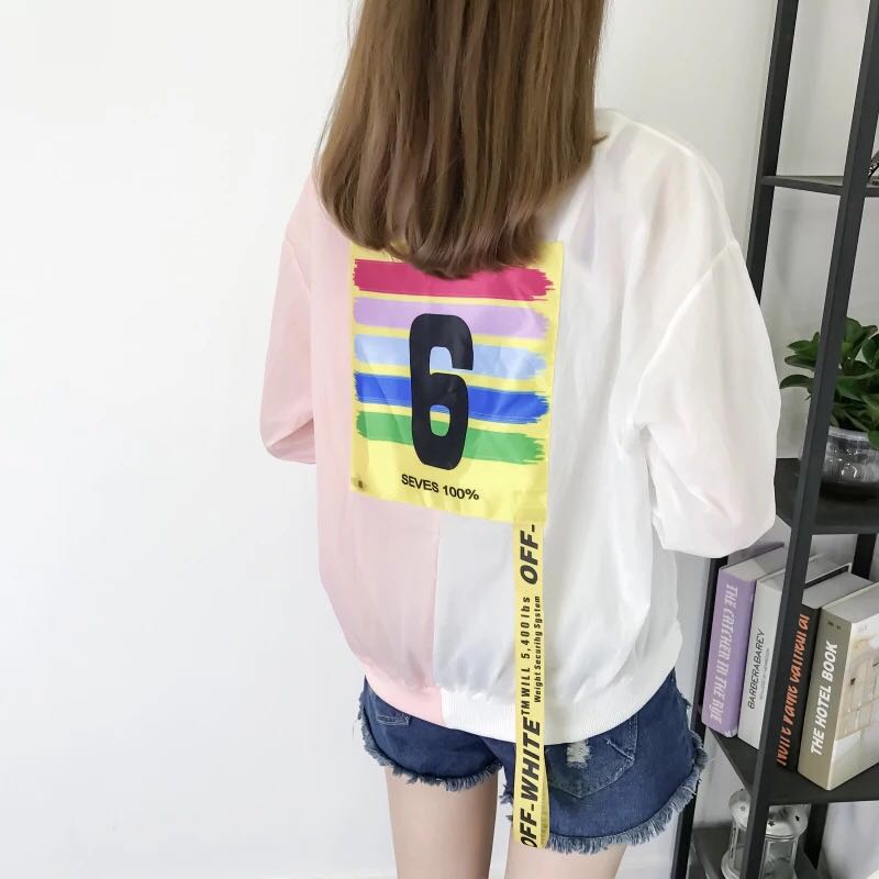 Sunblock women short summer 2018 new medium and long uv protection of the Korean version of the thin trend wide thumbnail