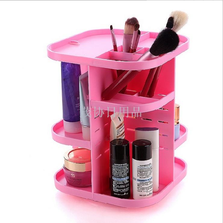 Cosmetics storage box shelf table top rotary acrylic dressing table skin care and lipstick finishing box