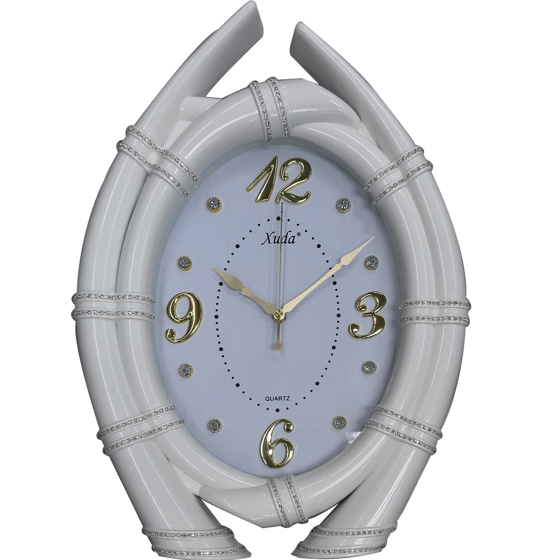Creative clock decoration for living room and bedroom, modern and fashionable ivory European-style silent wall clock factory direct sales Application Scenario