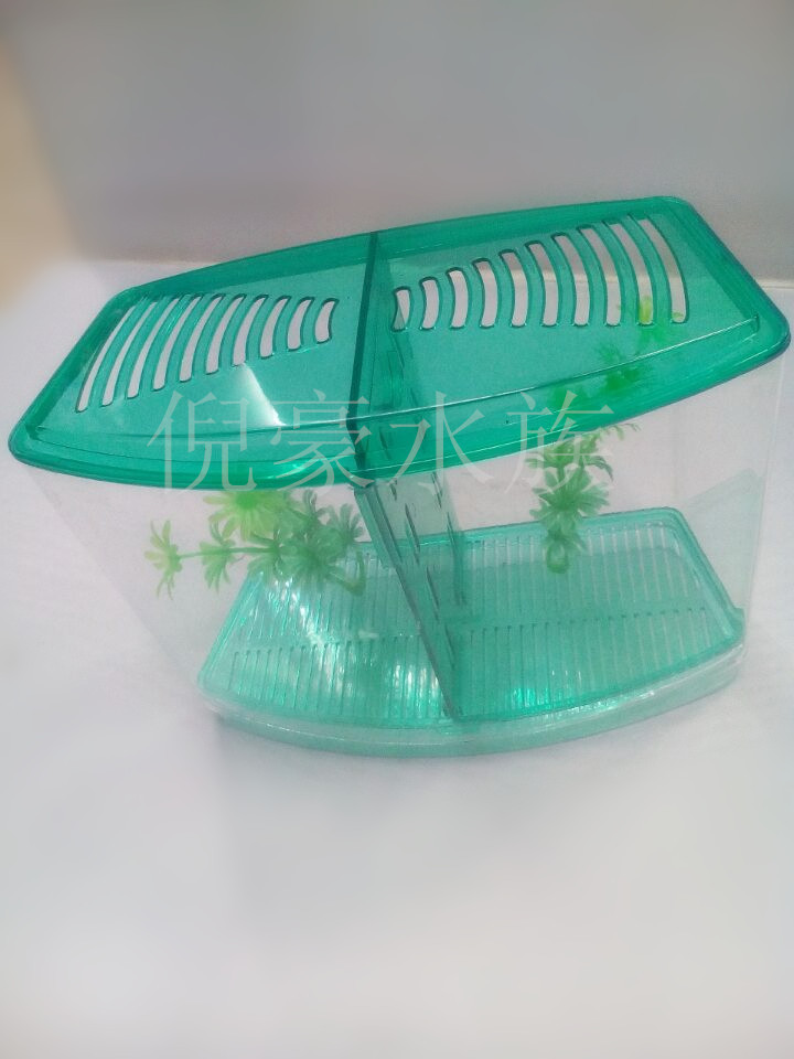 New closed mini independent double fighting fish tank box/Factory direct sales details Picture