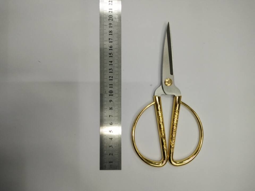 Office scissors, gold-plated tailor scissors, high-end dragon and phoenix scissors, festive scissors, wedding ribbon-cutting ceremonies Application Scenario