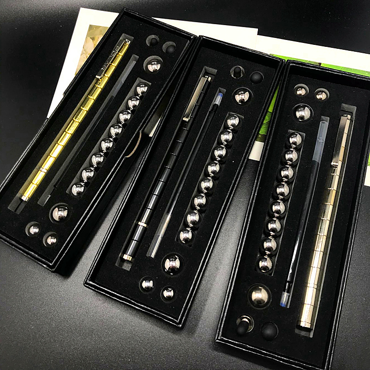厂家直销新款磁力笔 组合金属笔 减压磁性金属签字笔