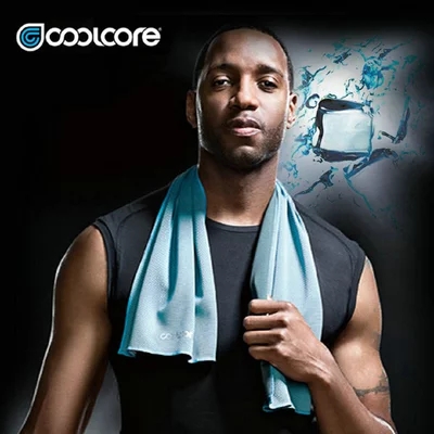 Coolcore 冷感运动毛巾吸汗速干健身房跑步擦汗手腕巾冰感冰巾详情图3