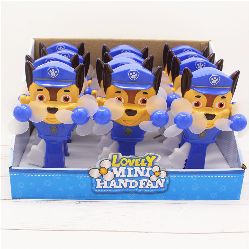 卡通迷你风扇 双头手压风扇便携式儿童手持手压手摇电风扇