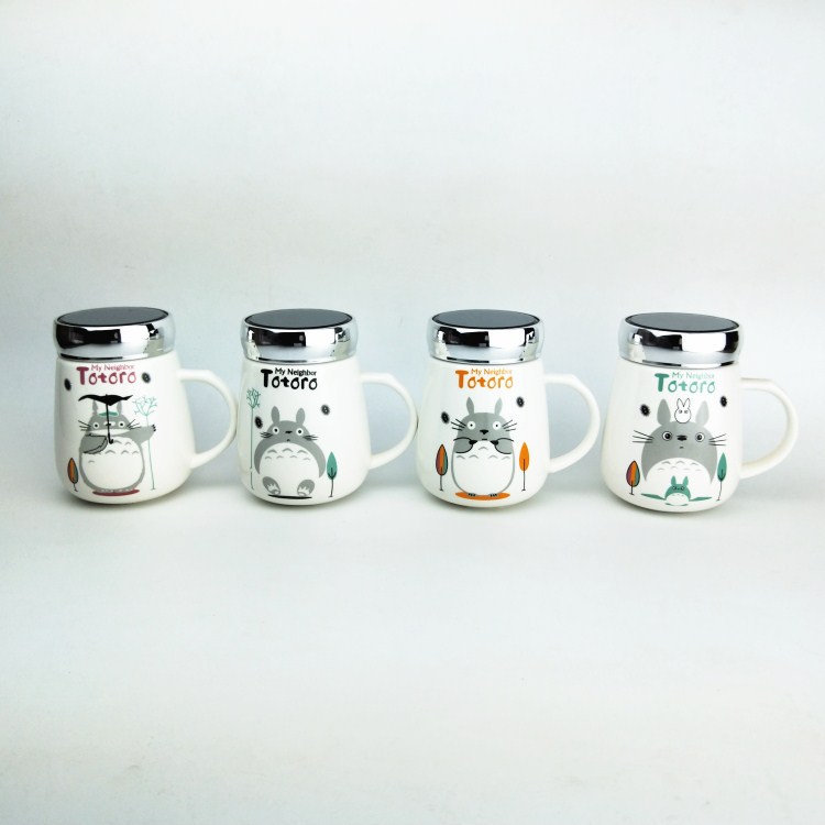 Ceramic tea cup creative cartoon water cup birthday gift coffee cup Panda series fruit series Cinderella thumbnail