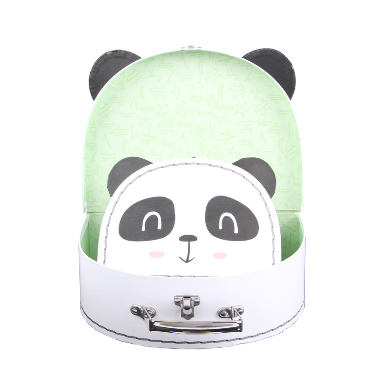 卡通两件套包装盒 可手提礼品盒收纳盒手提喜糖盒 婴儿套装礼品盒产品图