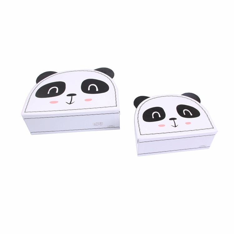 卡通两件套包装盒 可手提礼品盒收纳盒手提喜糖盒 婴儿套装礼品盒细节图