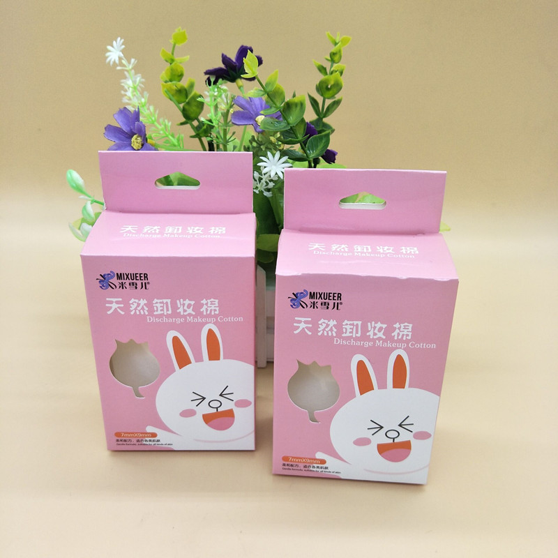 2 Yuan Shop B014 Michelle Rabbit Makeup Remover Cotton Pad Application Scenario