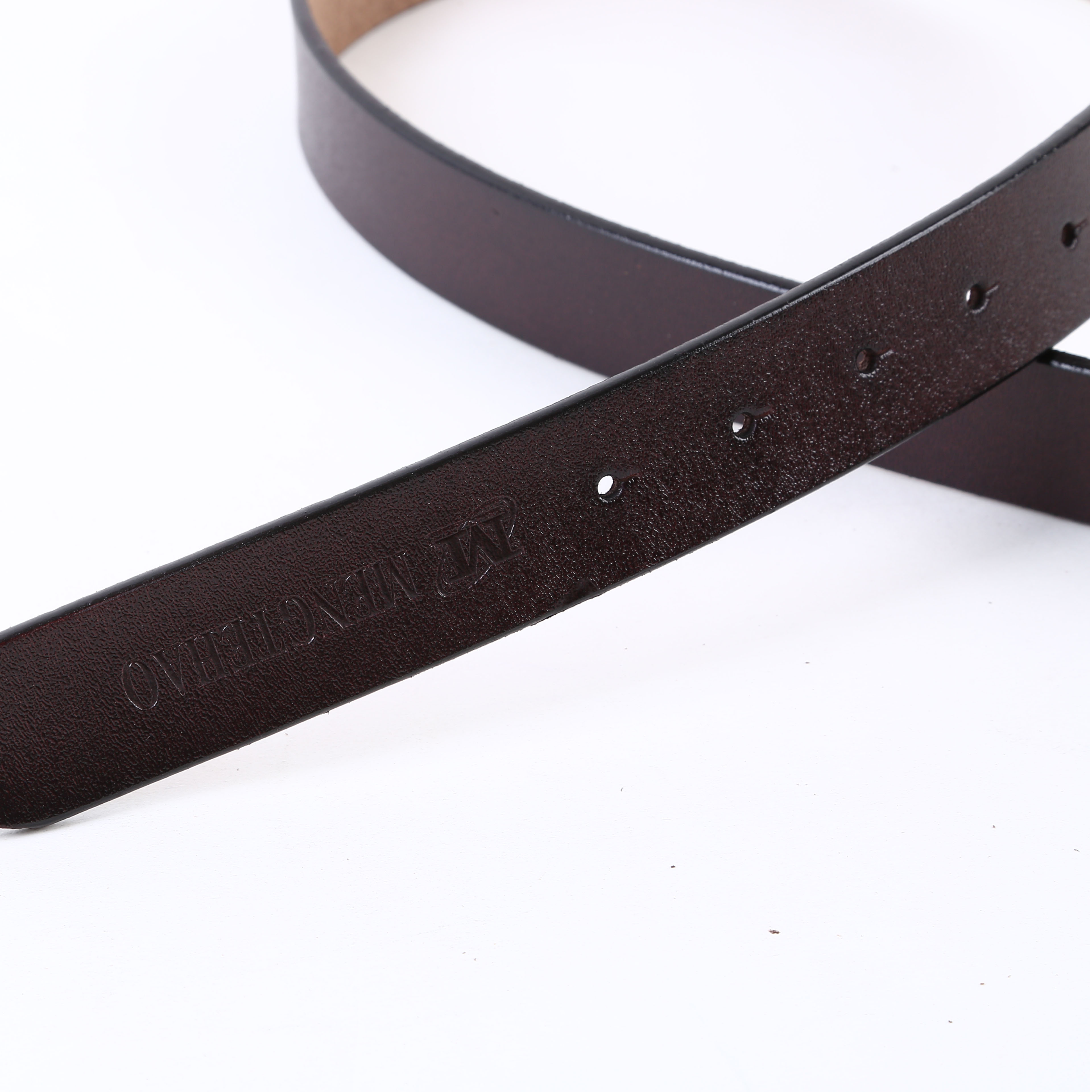 Men's Leather Belt Leather Needle Buckle Youth Belt Men's Head Layer Pure Cowhide Pants Casual Tide Lengthening details Picture