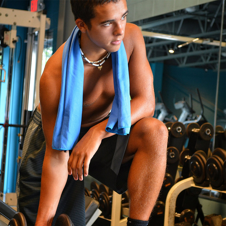 速干运动巾旅行毛巾微纤维速干毛巾用于健身沙滩露营健身房瑜伽巾40*80cm,其他尺寸可定做，定制logo图