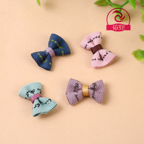 Korean printed ribbon bow printed ribbon ribbon children's socks leggings hat glove accessories