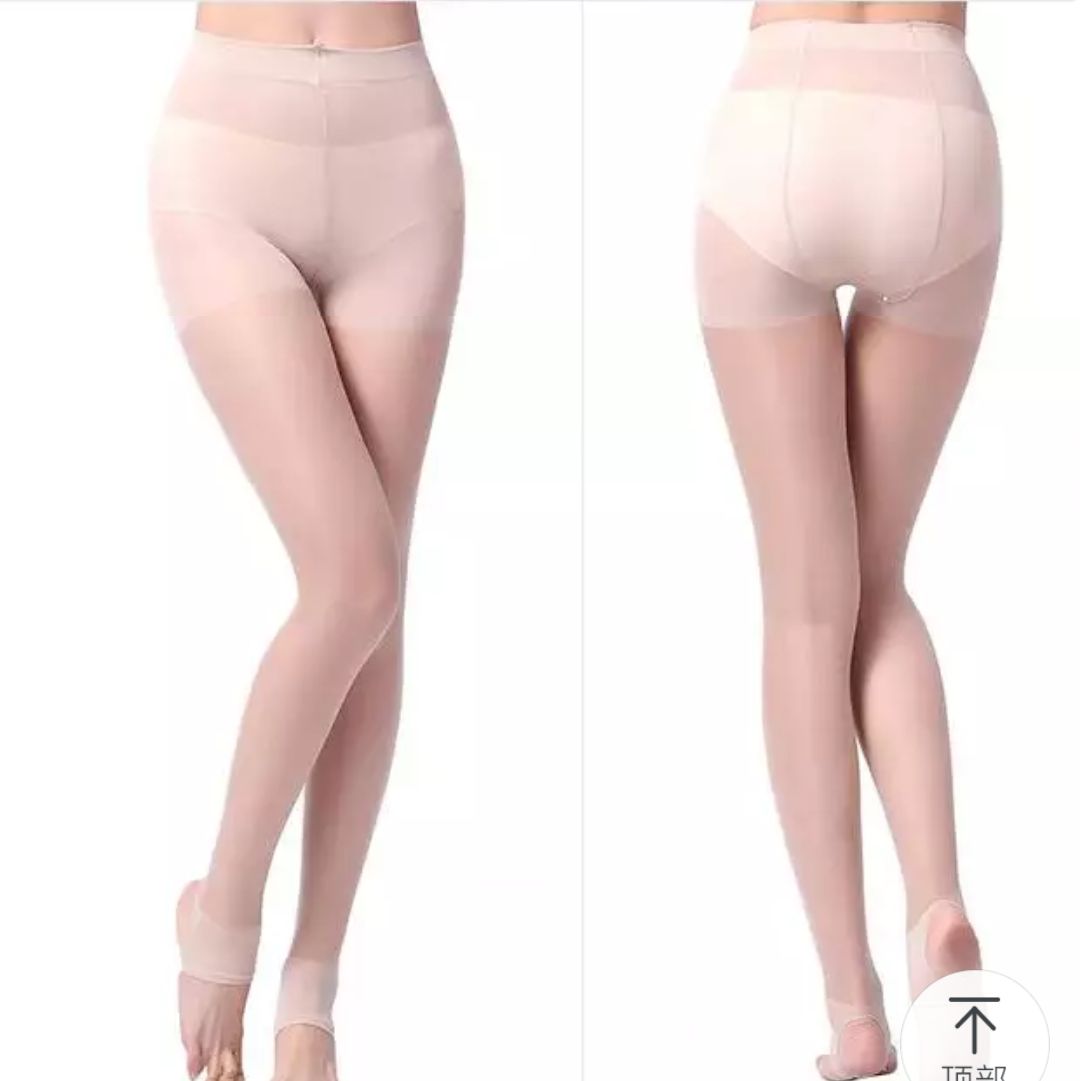 爽逸踩脚丝袜女防勾丝夏季超薄款女士黑肉色长筒袜隐形透明踩脚细节图