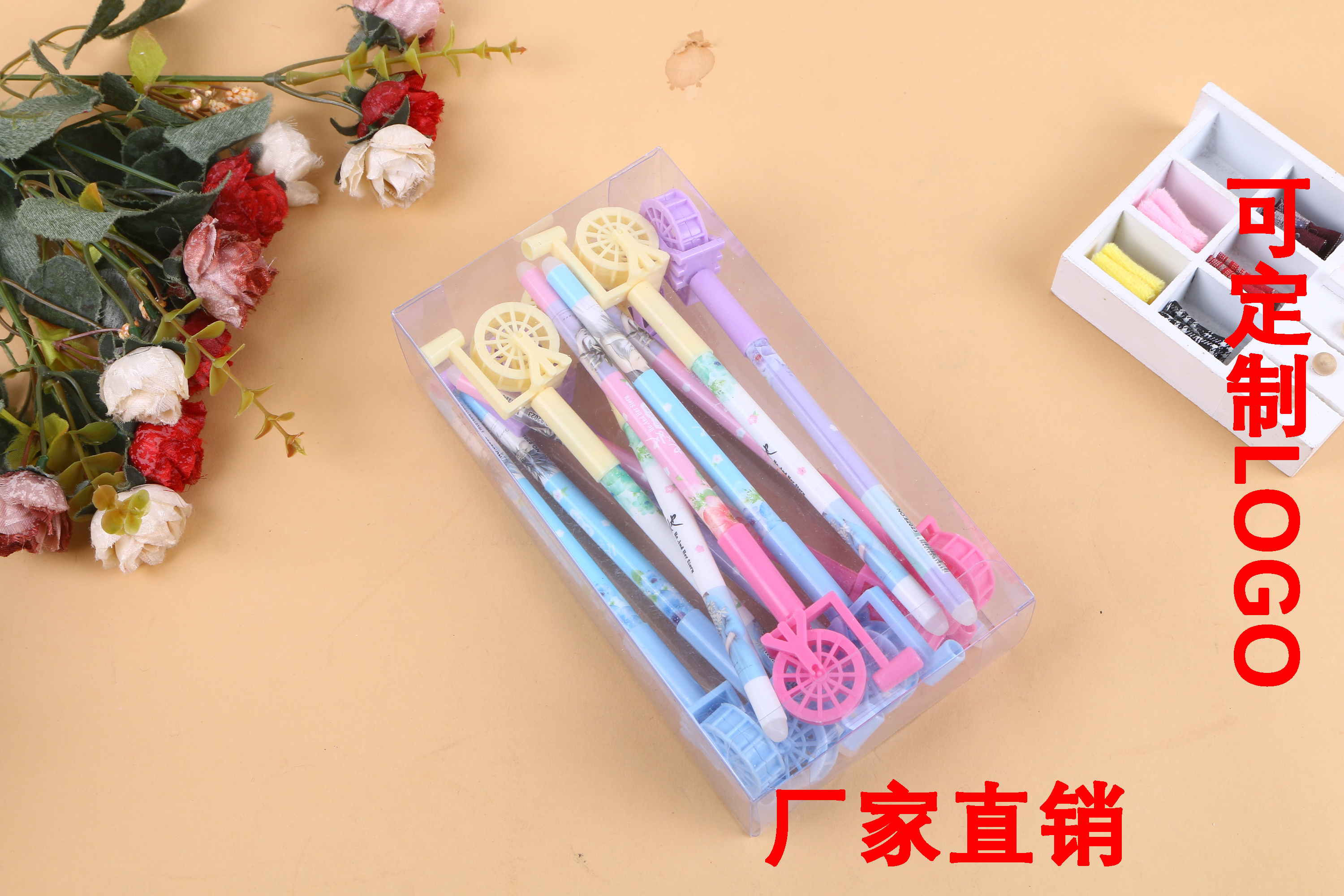 Creative three-dimensional Ferris wheel black neutral pen pen full syringe water-based pen for primary school students thumbnail