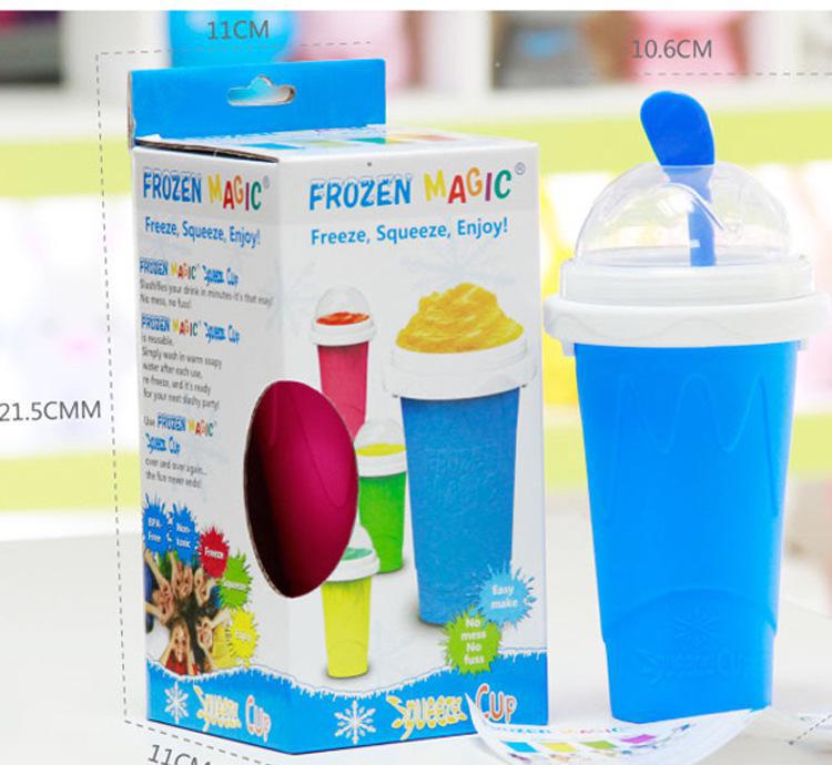 Creative double layer ice cup mixing shake ice cup summer smoothie cup