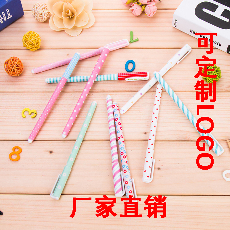 P-0095 Creative stationery small fresh cute floral Watercolor pens Color neutral Pens 10 sets