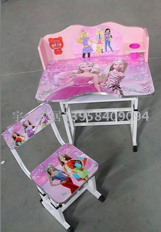 Study desk, student desk, children's desk and chair set, home student desk details Picture