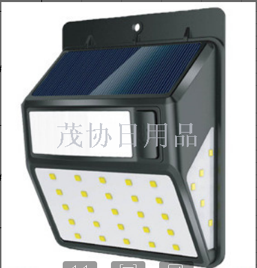 New outdoor waterproof solar wall light courtyard light corridor light LED body sensor light