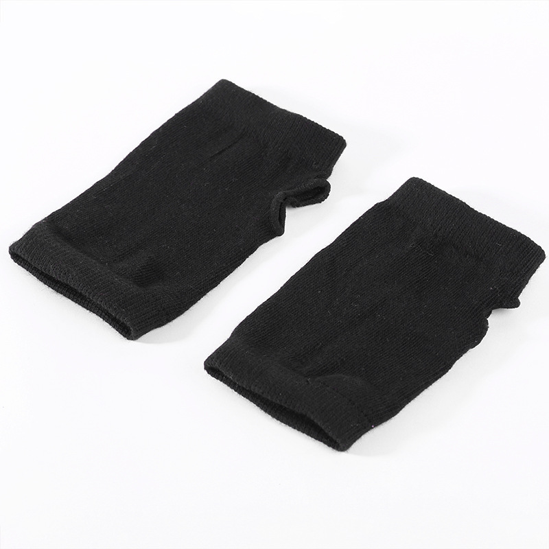 2018新款黑色手套 男女通用半指针织手套 毛线手套厂家直销批发产品图