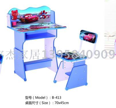 Panel study desk, student desk, small panel classroom desk, home classroom desk and chair set details Picture