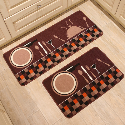 New best-selling kitchen combination floor mat, kitchen door mat, kitchen water-absorbing and anti-slip floor mat, kitchen 2-piece set floor mat Application Scenario