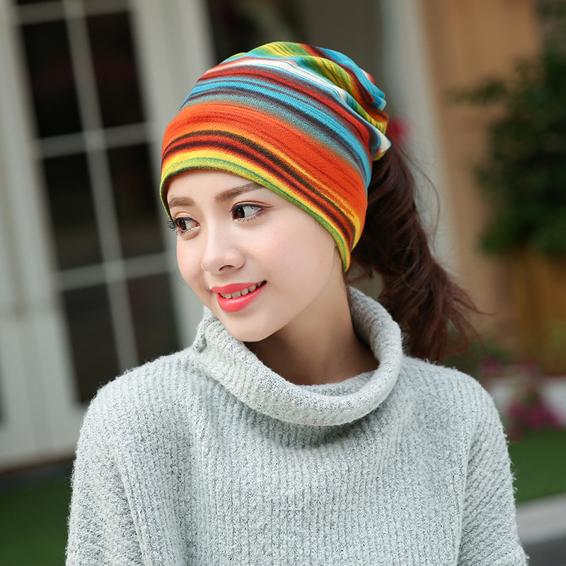 Korean Version Of The Hat Spring And Summer Fashion Women's Headscarf Creative Pullover Hat Outdoor Knitted Hat Foreign Trade Custom Manufacturers Wholesale Application Scenario