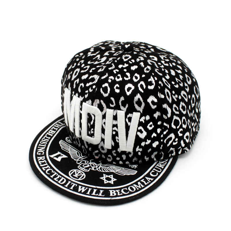 Korean Mdiv Letter Flat Rim Hip Hop Cap Lip Print Baseball Cap Small Lip Lovers Flat Rim Cap Autumn Application Scenario
