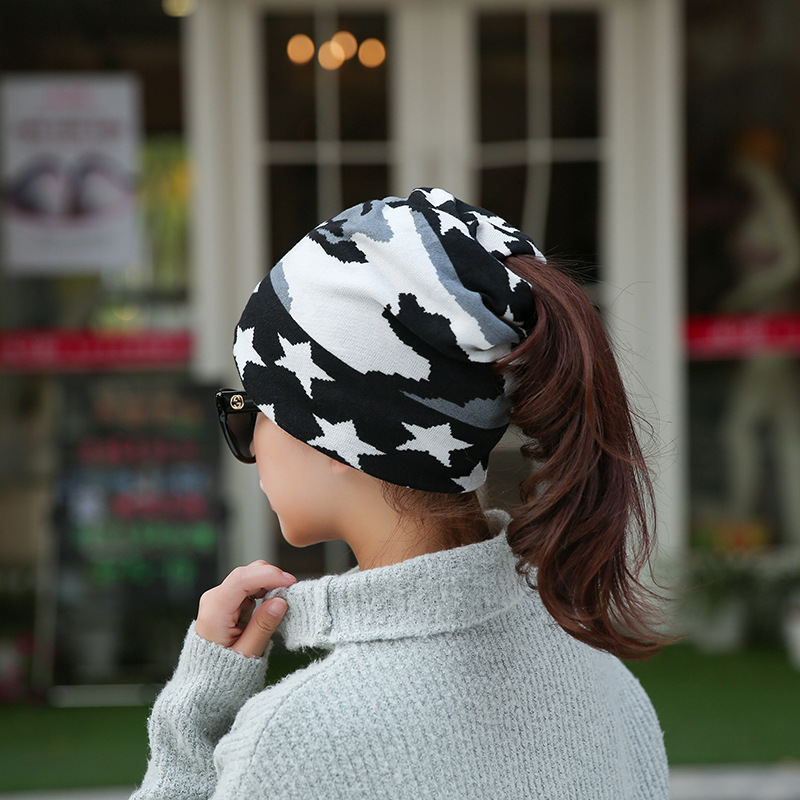 Foreign Trade Korean Version Of Pullover Hat New Pregnant Women Autumn Outdoor Sports Knitted Monthly Hat Clothing Accessories Wholesale Specification drawing