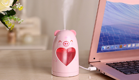 Cute USB mini humidifier, car humidifier, bedroom desktop portable humidifier Application Scenario