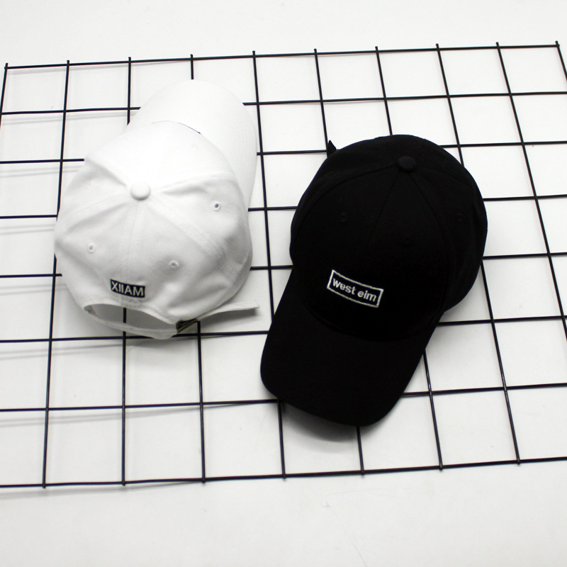 Summer Hat Female Korean Version Of Summer Fashion Letters West Embroidered Baseball Cap Student Summer Visor Cap Cap Specification drawing