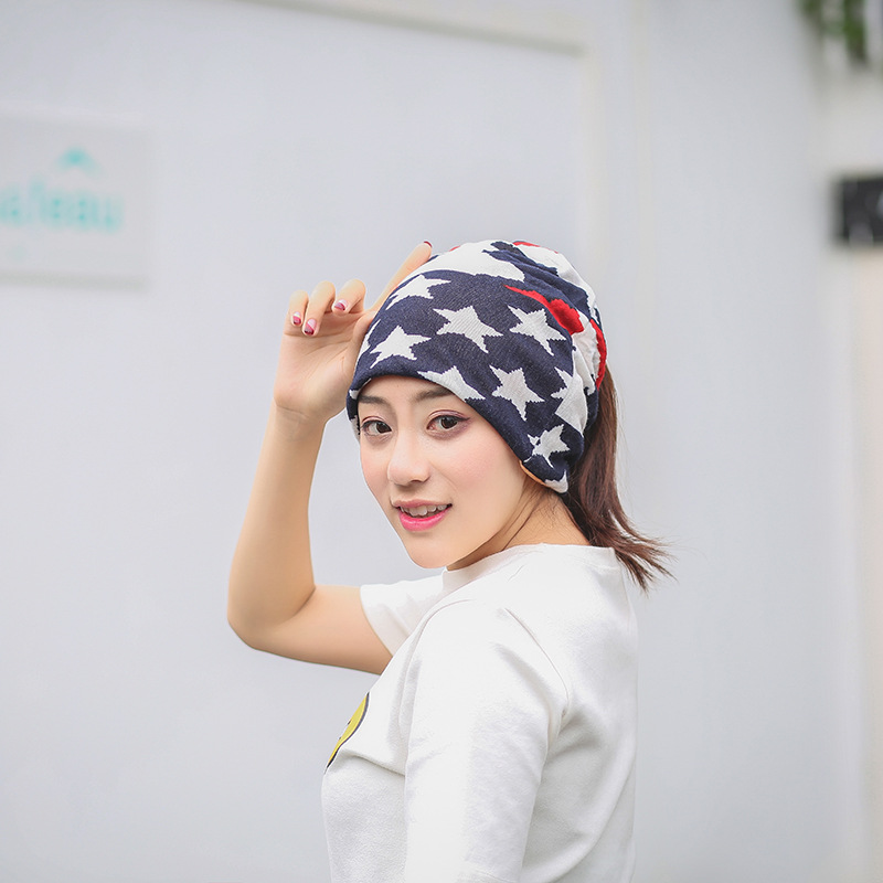 2017 New Winter Cashmere Warm Month Hat Outdoor Multi-Functional Headscarf Pregnant Women Knitted Hat Factory Wholesale Application Scenario