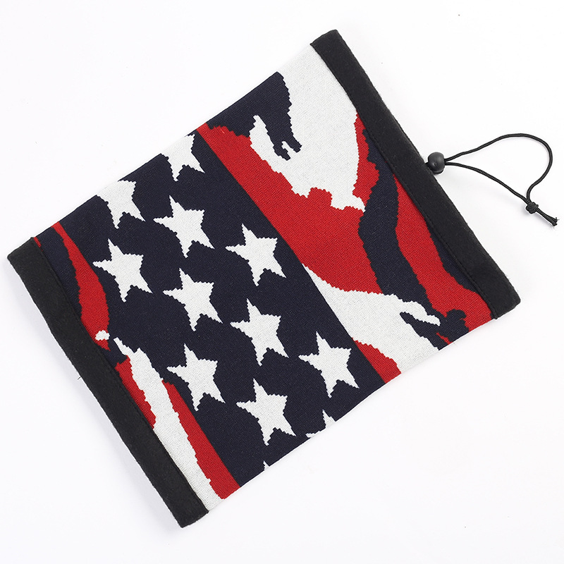 2017 Winter Foreign Trade New Outdoor Sports Fleece Pull Rope Bib Multifunctional Hat Manufacturers Supply Wholesale Specification drawing