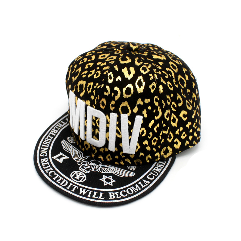 Korean Mdiv Letter Flat Rim Hip Hop Cap Lip Print Baseball Cap Small Lip Lovers Flat Rim Cap Autumn Specification drawing