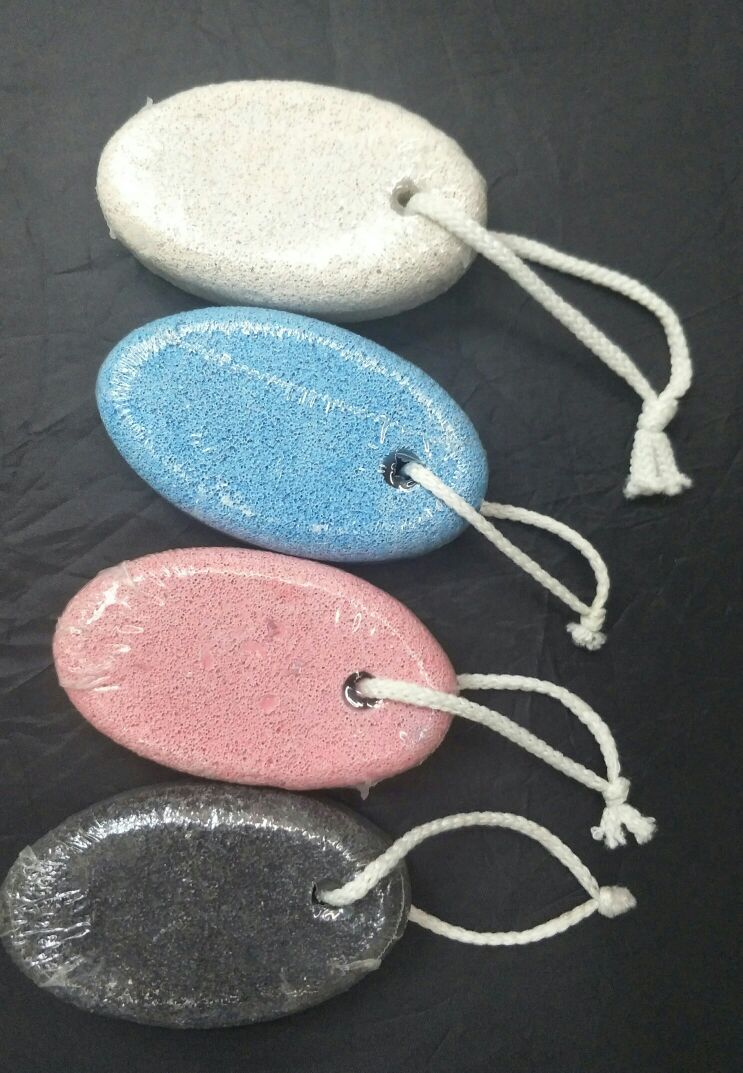 染色中号鸭蛋磨边磨脚石，去死皮，脚锉细节图